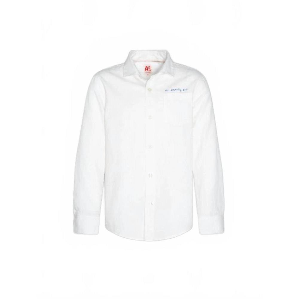 NEW AO76 kids tim pocket shirt in white